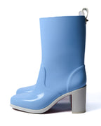 Christian Louboutin/ 70 High Heel PVC Rain Boots Sky Blue