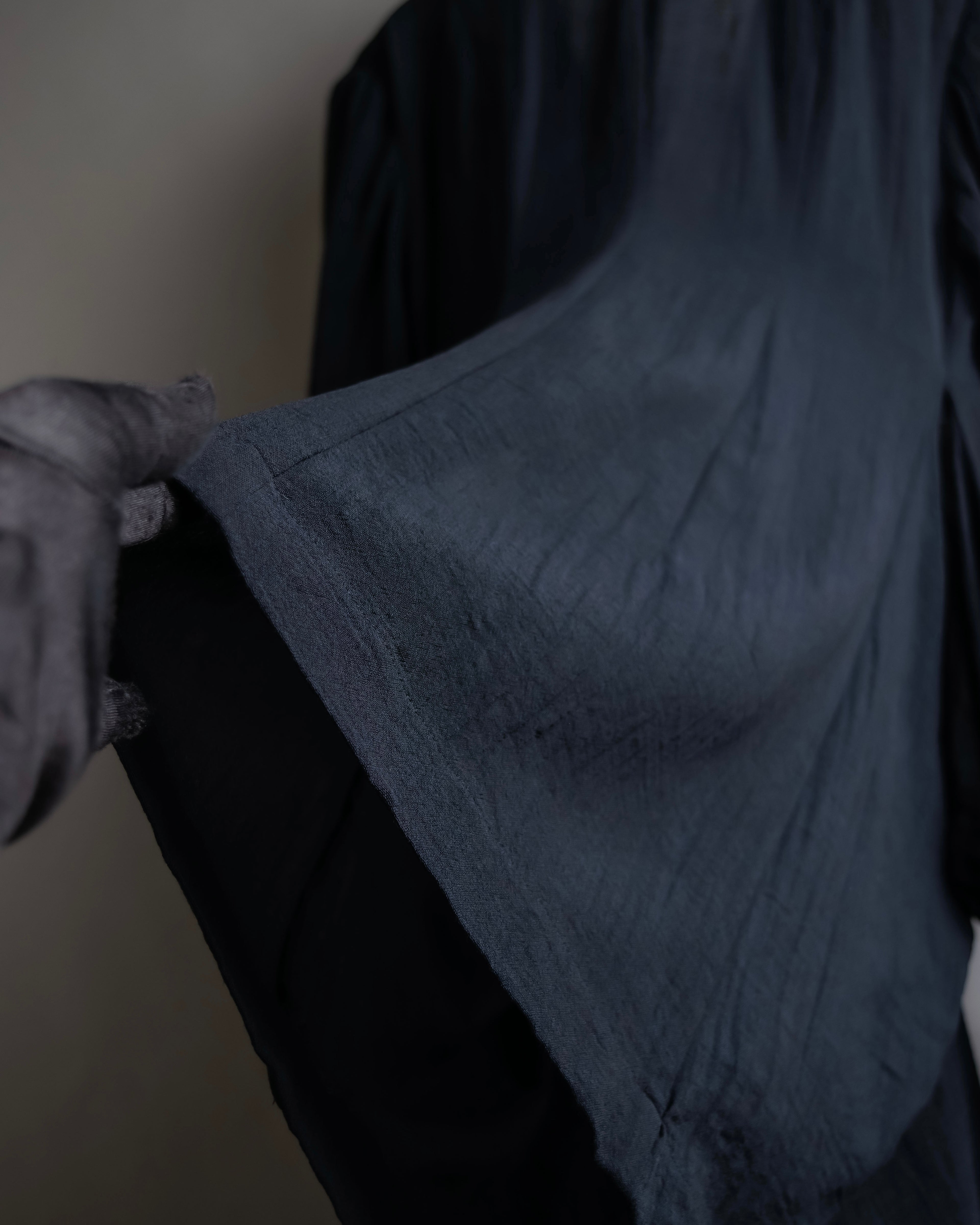 "COMME des GARCONS" 99SS sheer drape docking detail tailored jacket