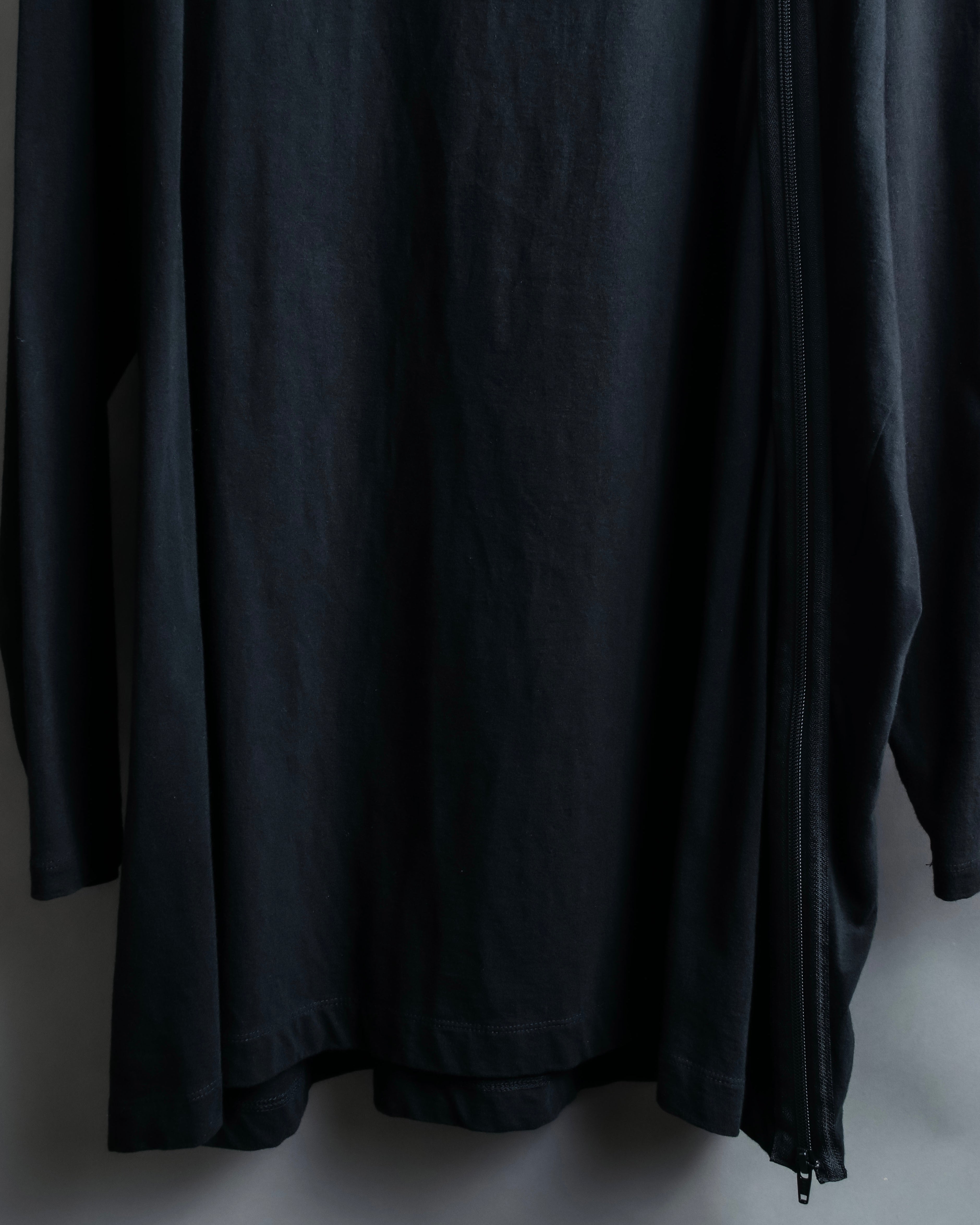 "Ground Y" Double zip design long tops