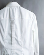 "Dolce &amp; Gabbana" Flower engraved lace design shape fit shirt