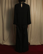 "VALENTINO" 2020-21 Gathered design bow tie skipper silk pullover