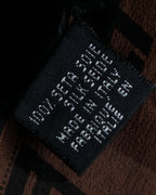 "FENDI" Logo engraved lace motif scarf