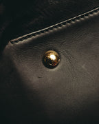 -SPECIAL- “Salvatore Ferragamo“ 90's-00's Gancini pony hair and leather dual-way boston bag