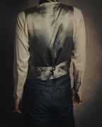 -SPECIAL- “Maison Martin Margiela” 07SS Studded wool leather tailored vest