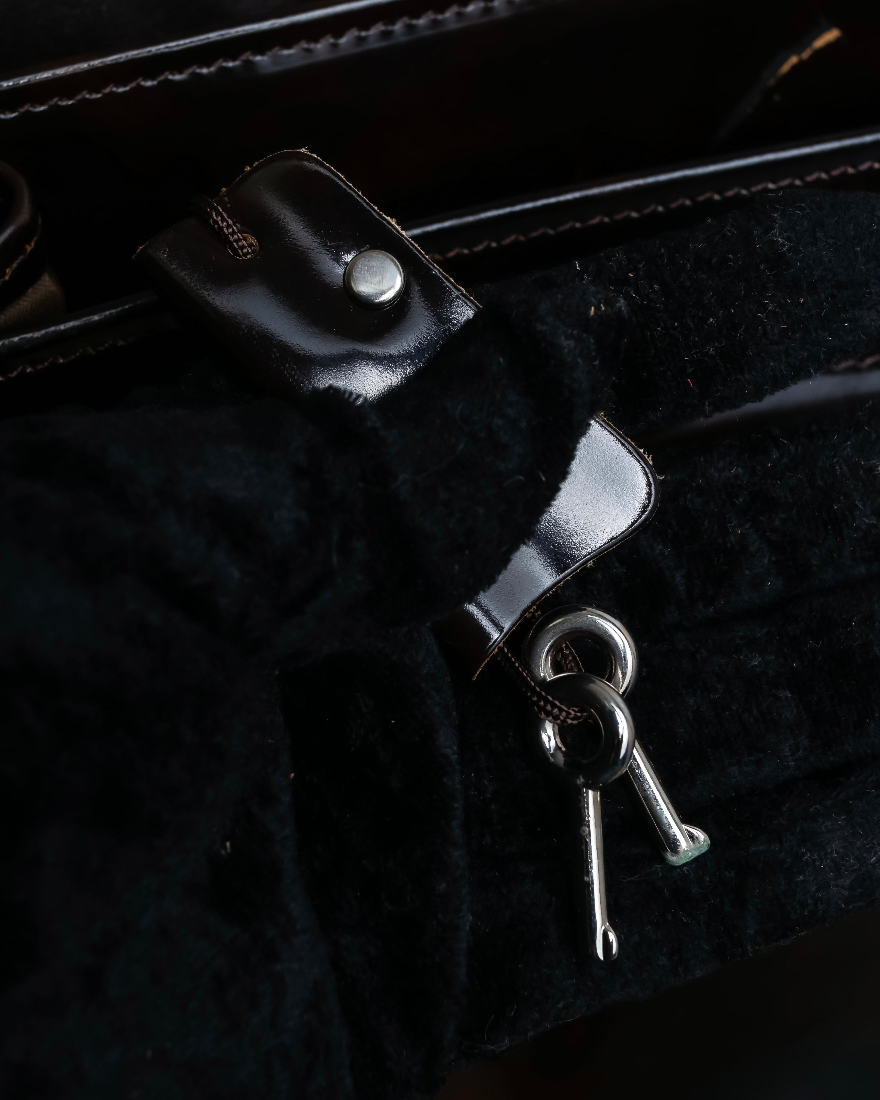 "BALENCIAGA" Patine leather briefcase bag