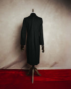 "FENDI" 90's Black wool cashmere long coat