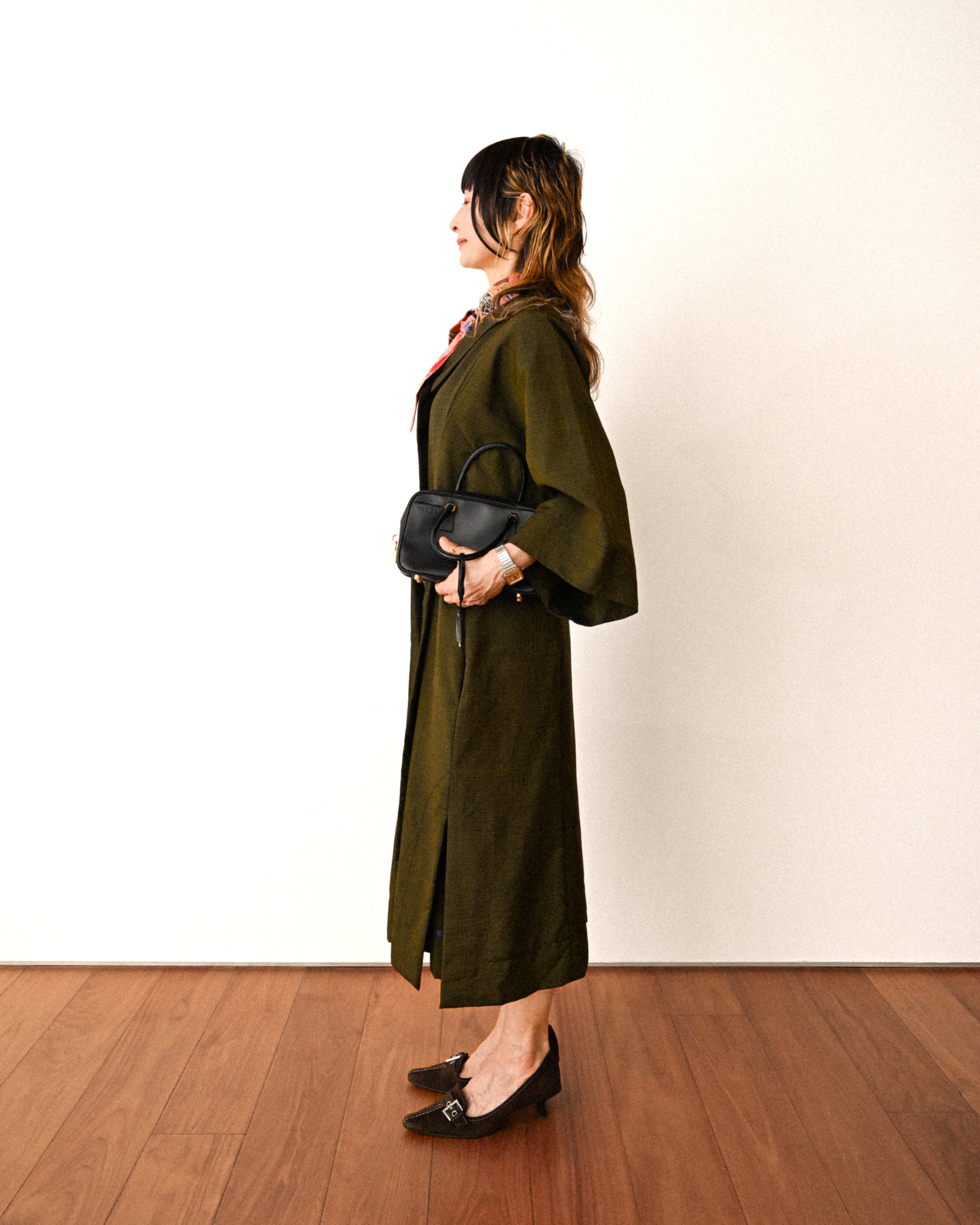 PRADA/ Brown Suede Leather Classic Pumps Heels