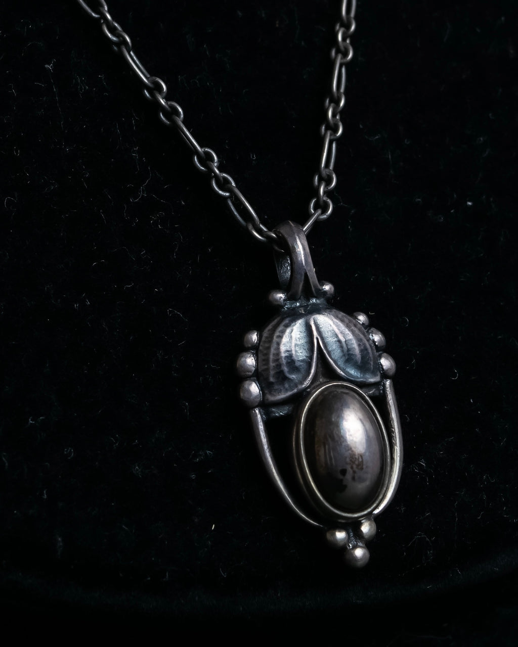 "GEORG JENSEN" 2003 year top design silver necklace