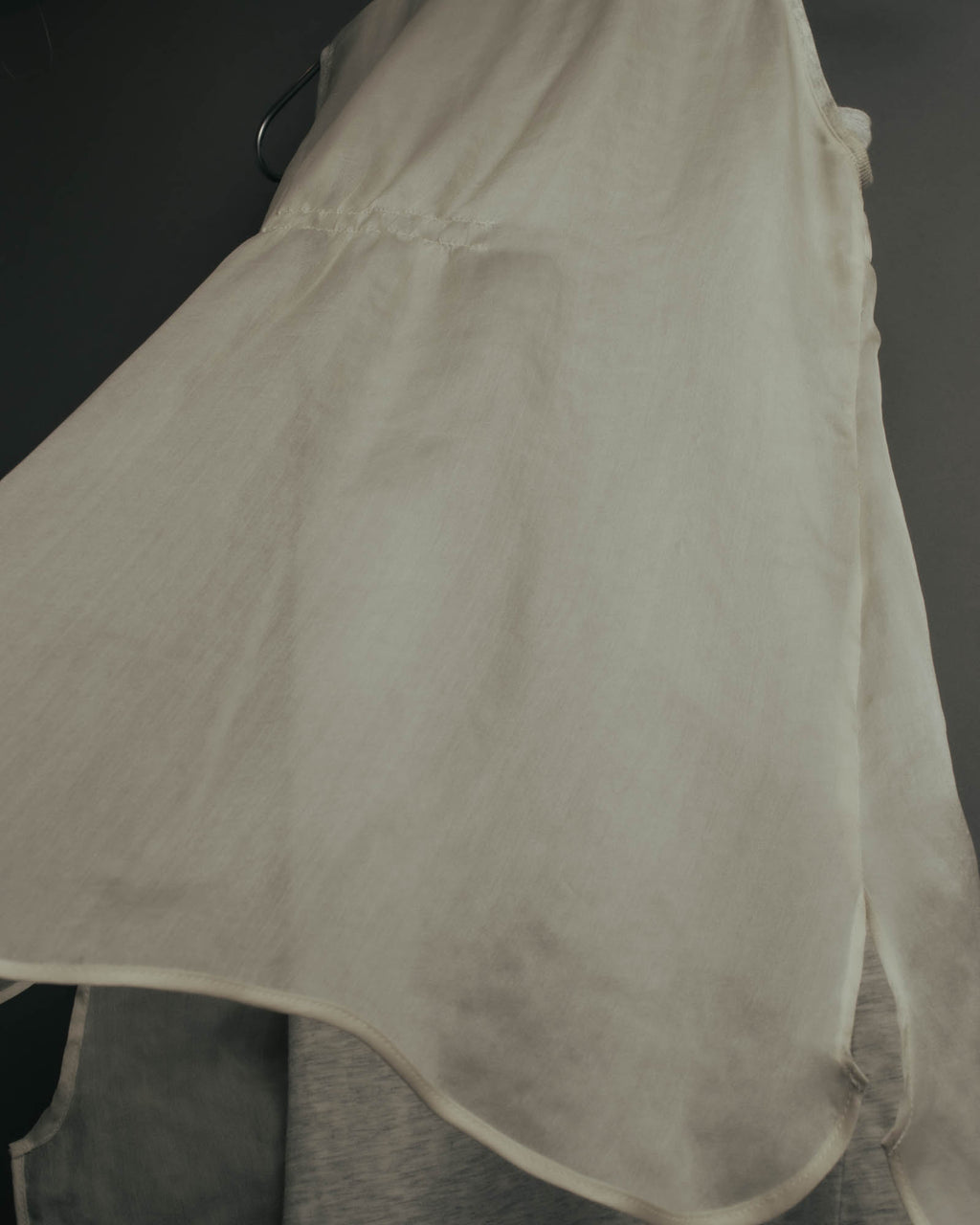 -SPECIAL- “Brunello Cucinelli” 00’s-10’s Sheer layered sleeveless tunic dress