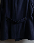 "BURBERRY BRIT" Double breasted wool melton pea coat