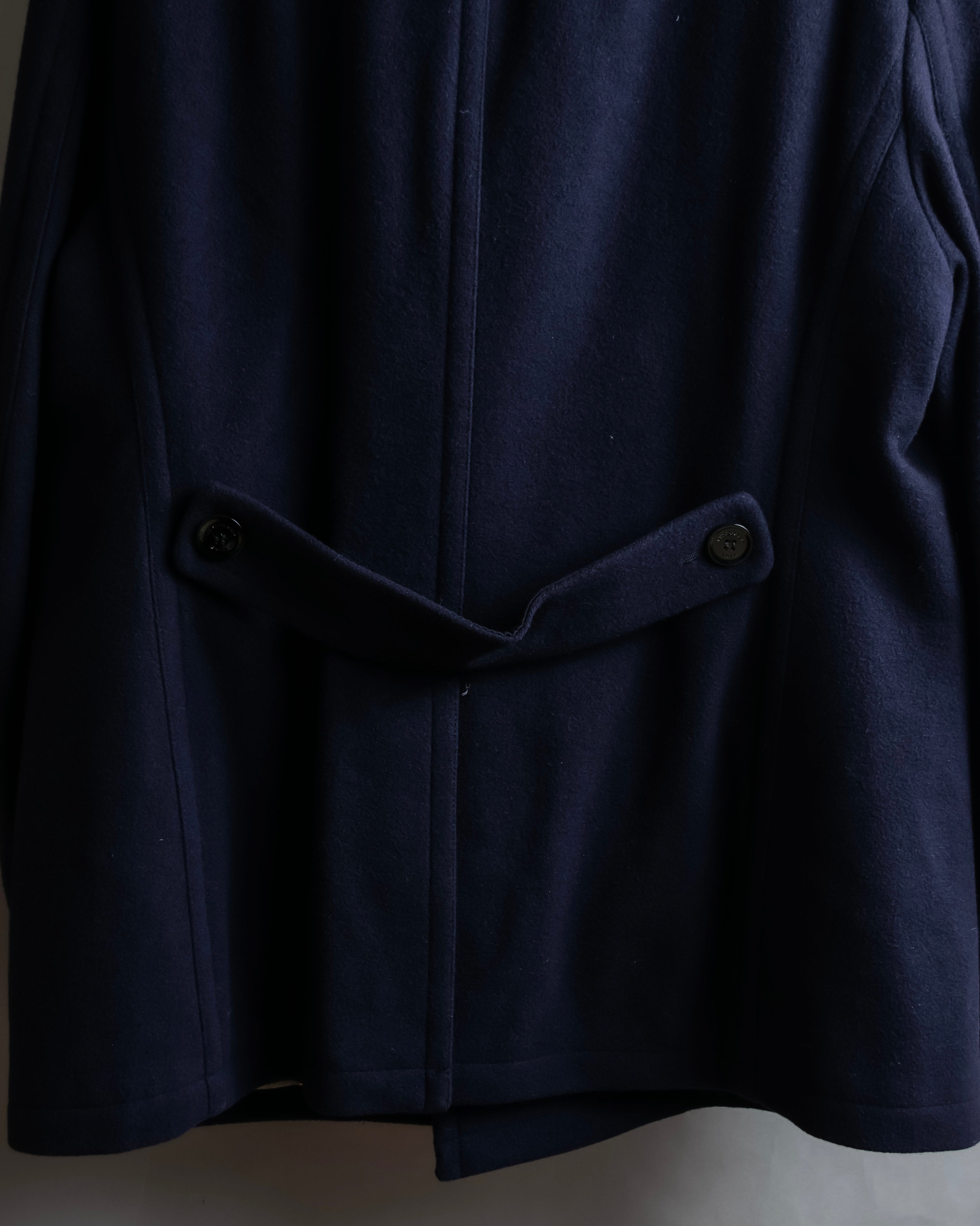 "BURBERRY BRIT" Double breasted wool melton pea coat