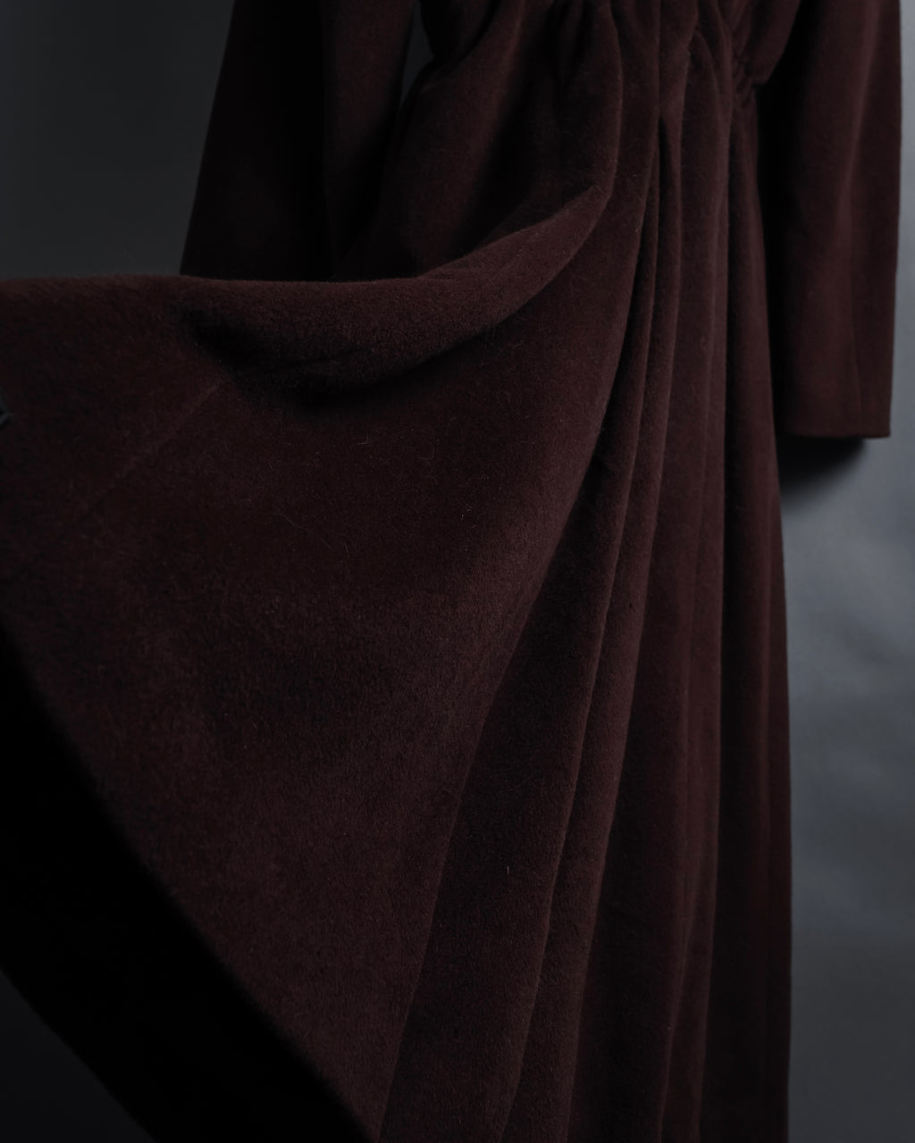 -SPECIAL- "JEAN PAUL GAULTIER"
 1990's-00's Gathered tuck shape design long coat