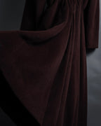 -SPECIAL- "JEAN PAUL GAULTIER"
 1990's-00's Gathered tuck shape design long coat