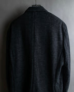 "POLO Ralph Lauren" Herringbone weave charcoal gray tailored jacket