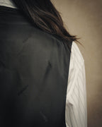 -SPECIAL- “HERMES” 2007-2009 Super 100s pinstripe tailored long gilet