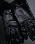 “HERMES” 2000’s Jumbo hook leather gloves