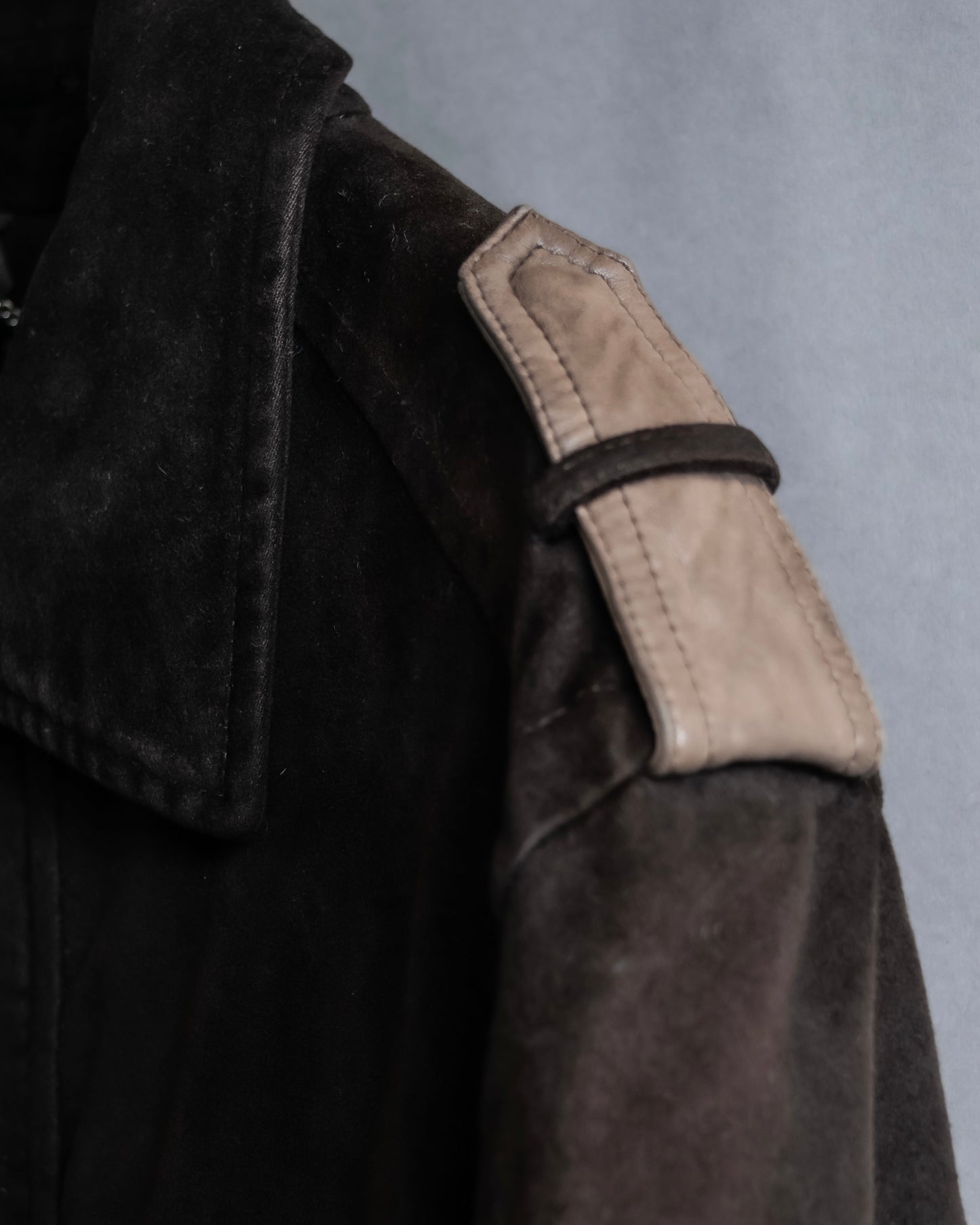 "ARMANI COLLEZIONI" Military detail elbow patch zip-up jacket