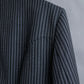 "Vintage striped three button tailored jacket"