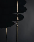 "Vintage" 80’s Sculptural oval stone pendant necklace