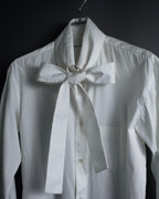 "COMME des GARCONS SHIRT" 01AW French cotton bowtie shirt