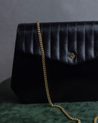 "Christian Dior" Layered flap oblique shoulder bag