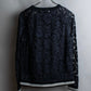 "VALENTINO" Floral lace design trimmed pullover