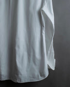 "GIVENCHY" Bosom panel design white shirt