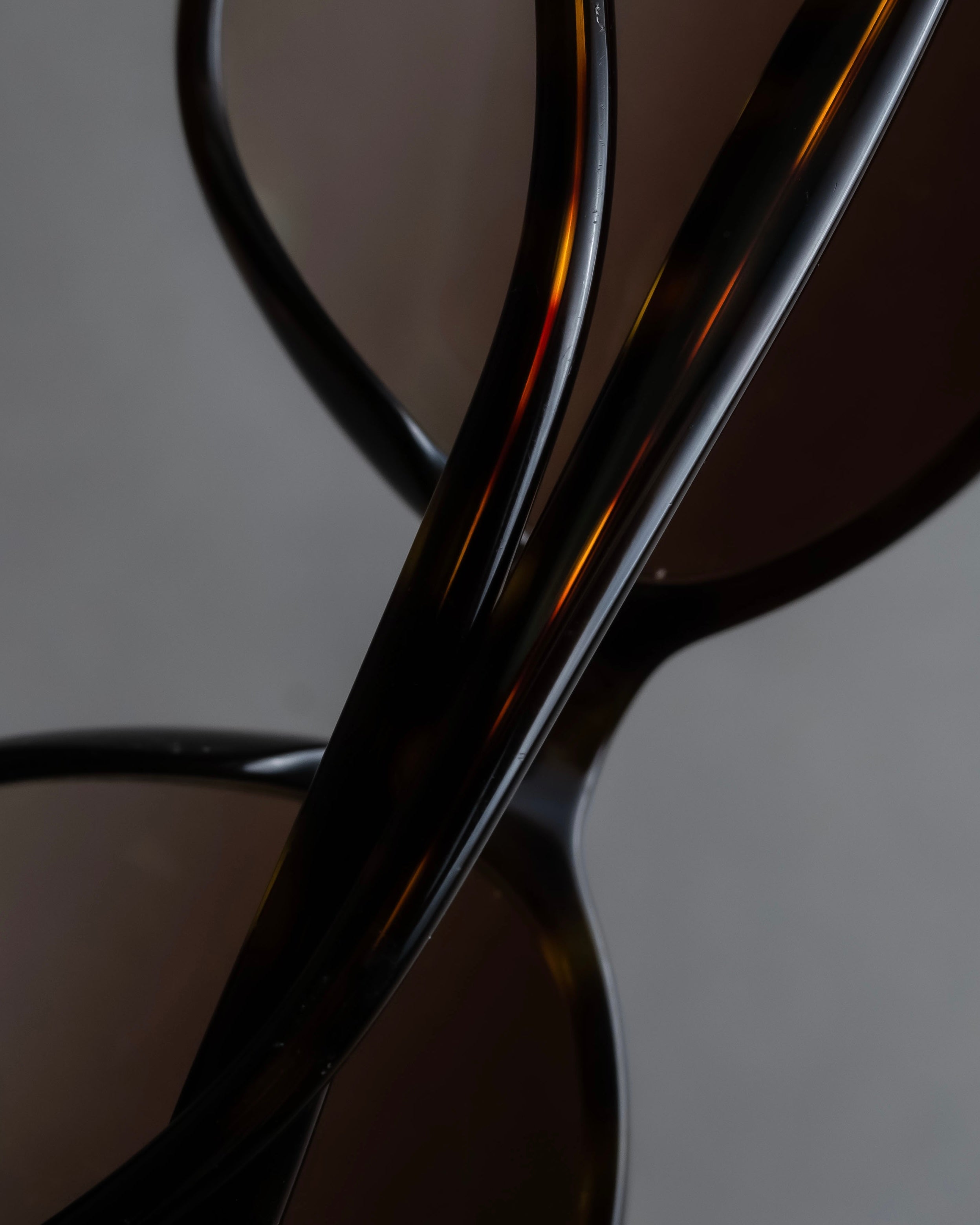 "CHANEL" Butterfly frame brown lens sunglasses