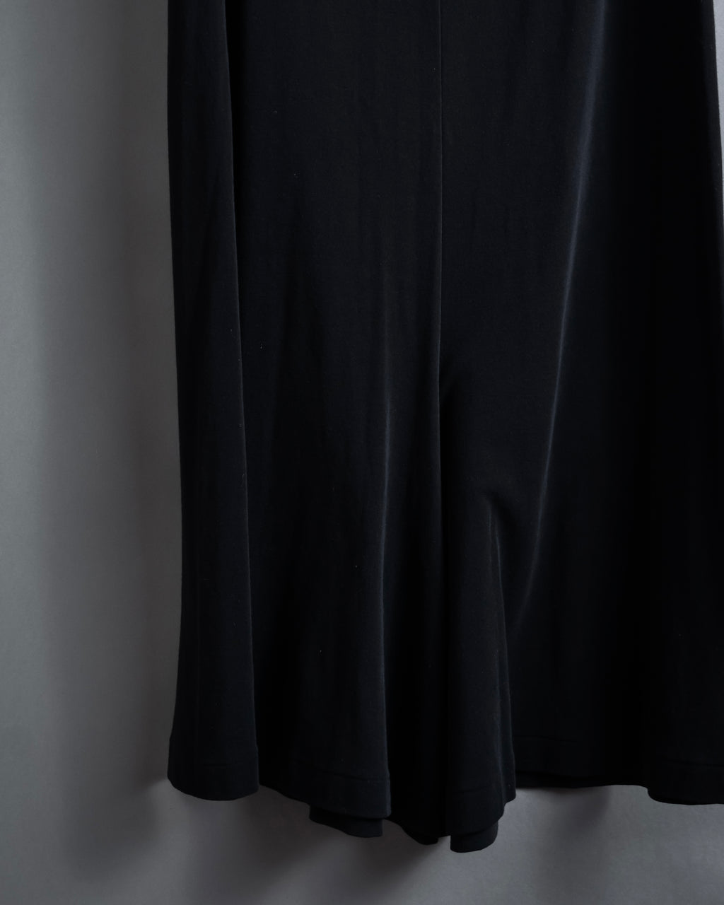 "YOHJI YAMAMOTO" 11SS Minimalist design skirt-like silhouette wide slacks