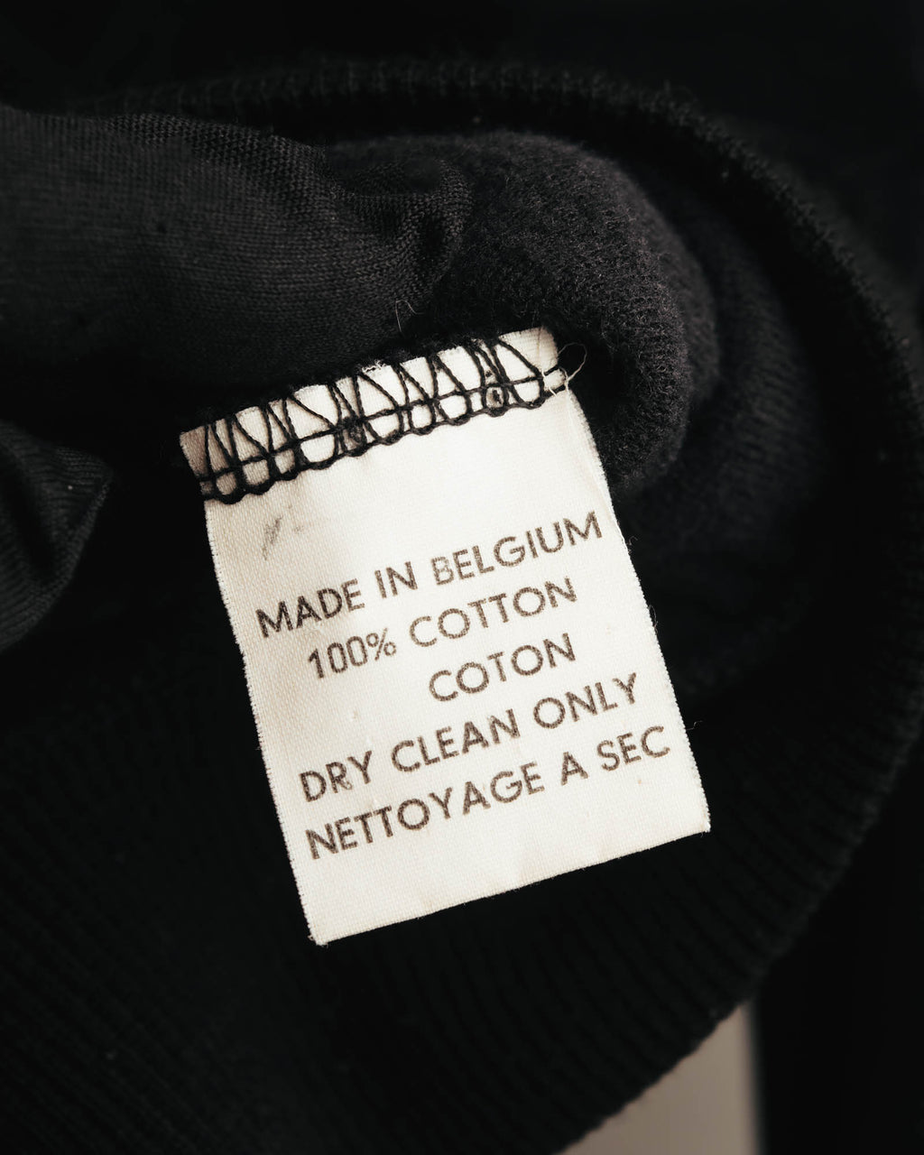"Véronique Branquinho" 90's-00's Cotton velour v-neck sweatshirt