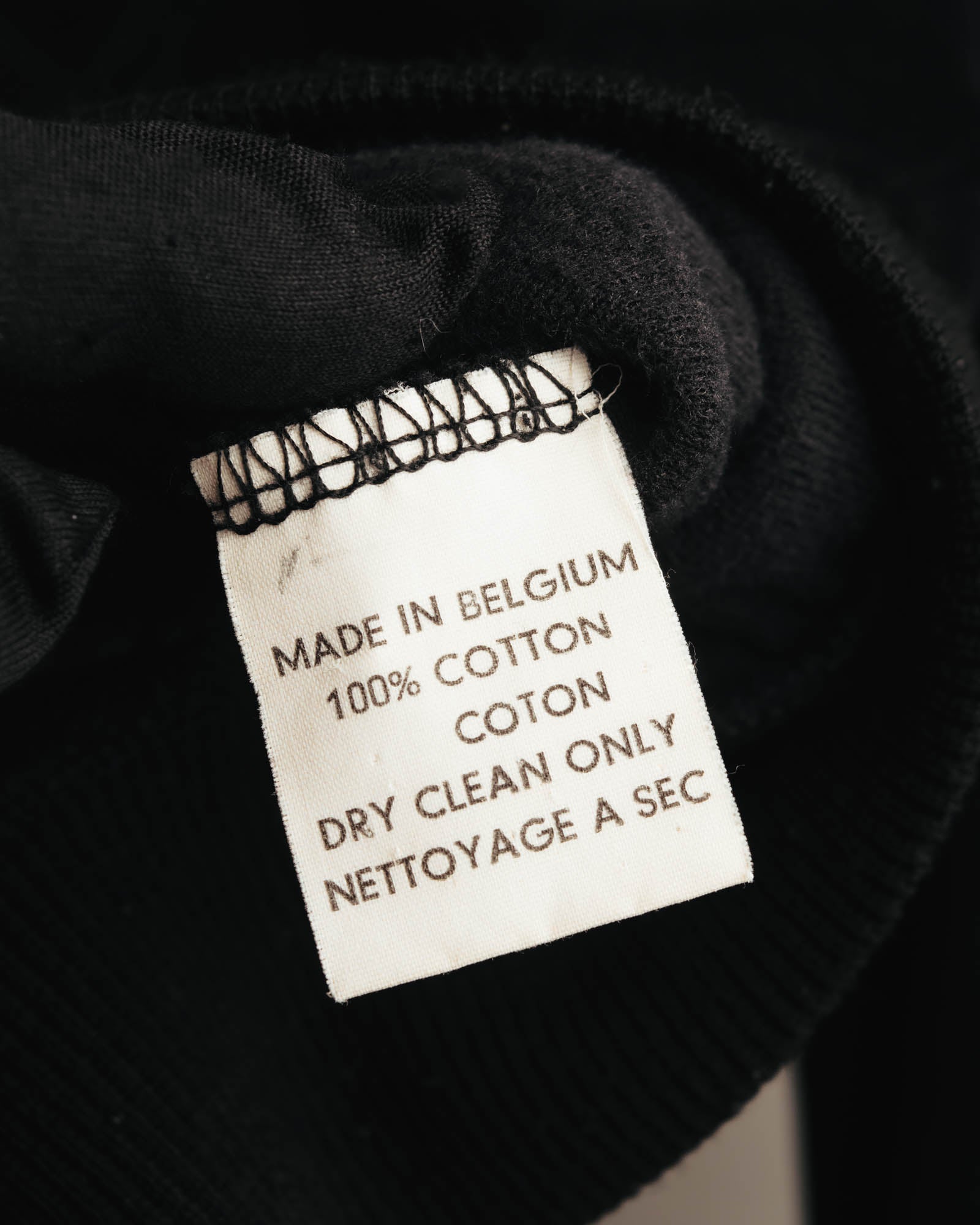 "Véronique Branquinho" 90's-00's Cotton velour v-neck sweatshirt