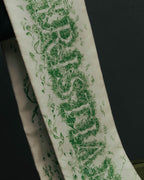 "DIOR" Green printed silk mitzah scarf