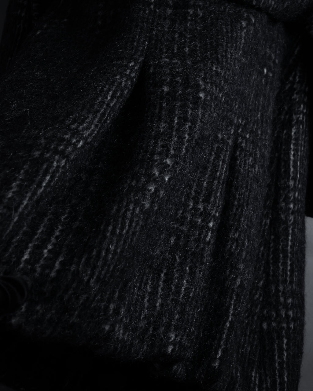 “MAX&Co.” Double-breasted houndstooth tweed coat