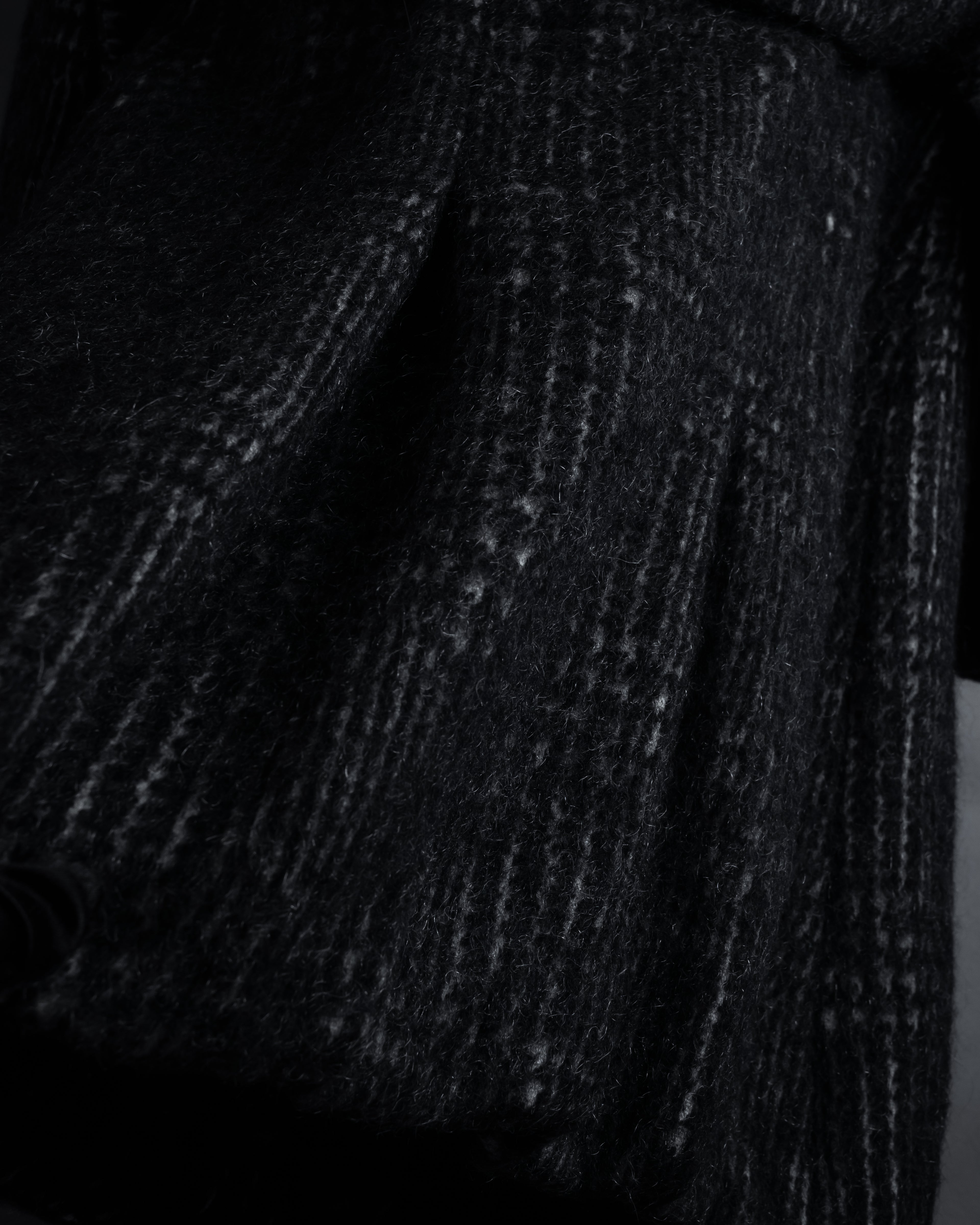 “MAX&Co.” Double-breasted houndstooth tweed coat