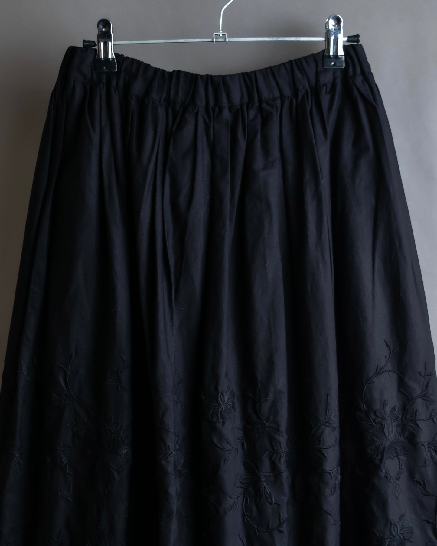 "COMME des GARCONS COMME des GARCONS" Floral embroidery layered gather flare skirt