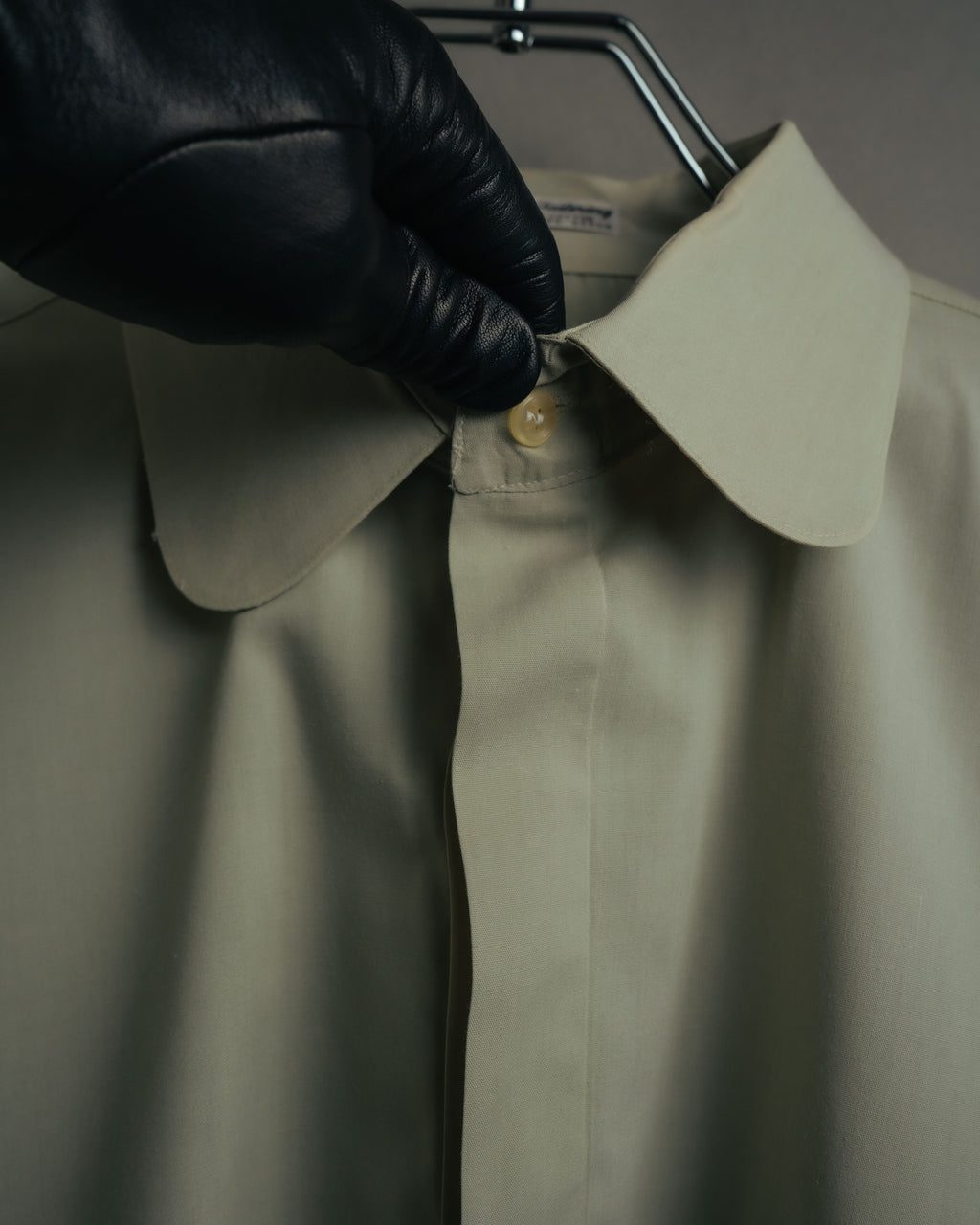 -MOOD Vintage Collections-
90’s Round collar fly front shirt