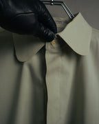 -MOOD Vintage Collections-
90’s Round collar fly front shirt
