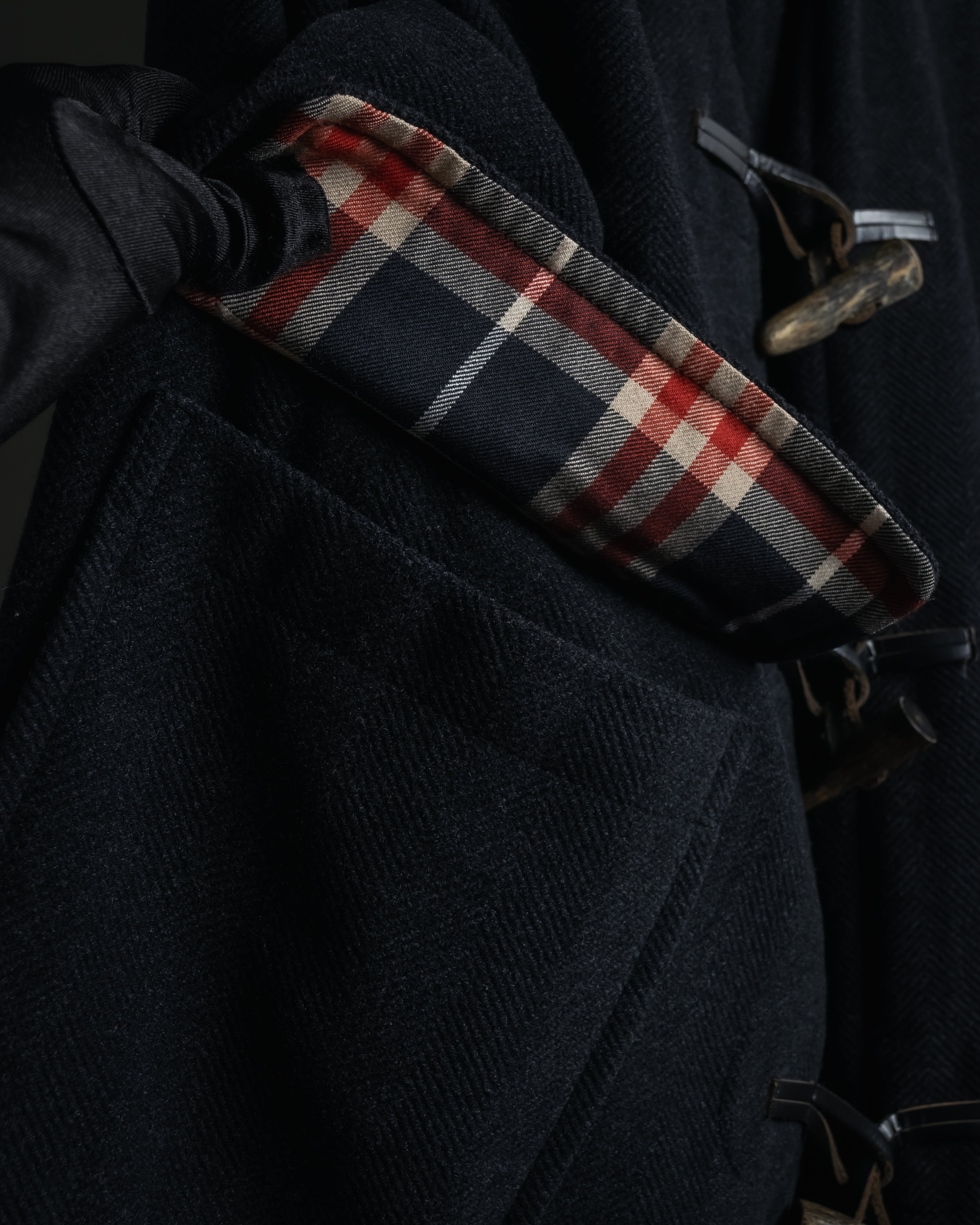 "Burberrys" 90’s heritage duffle coat with check-lined hood