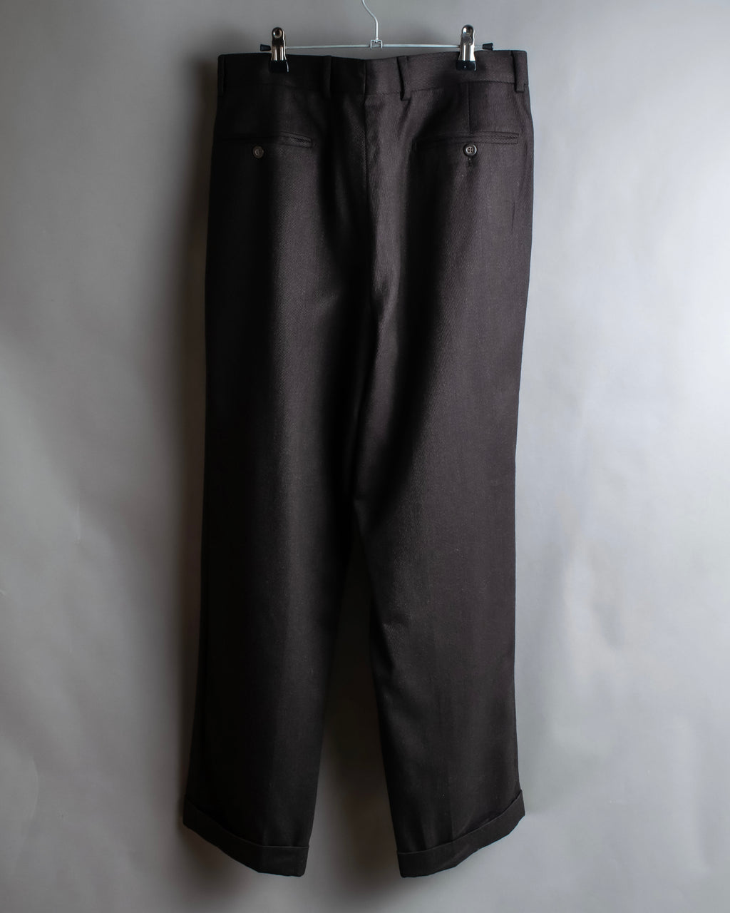 "Vintage wide tapered double-finished slacks"
