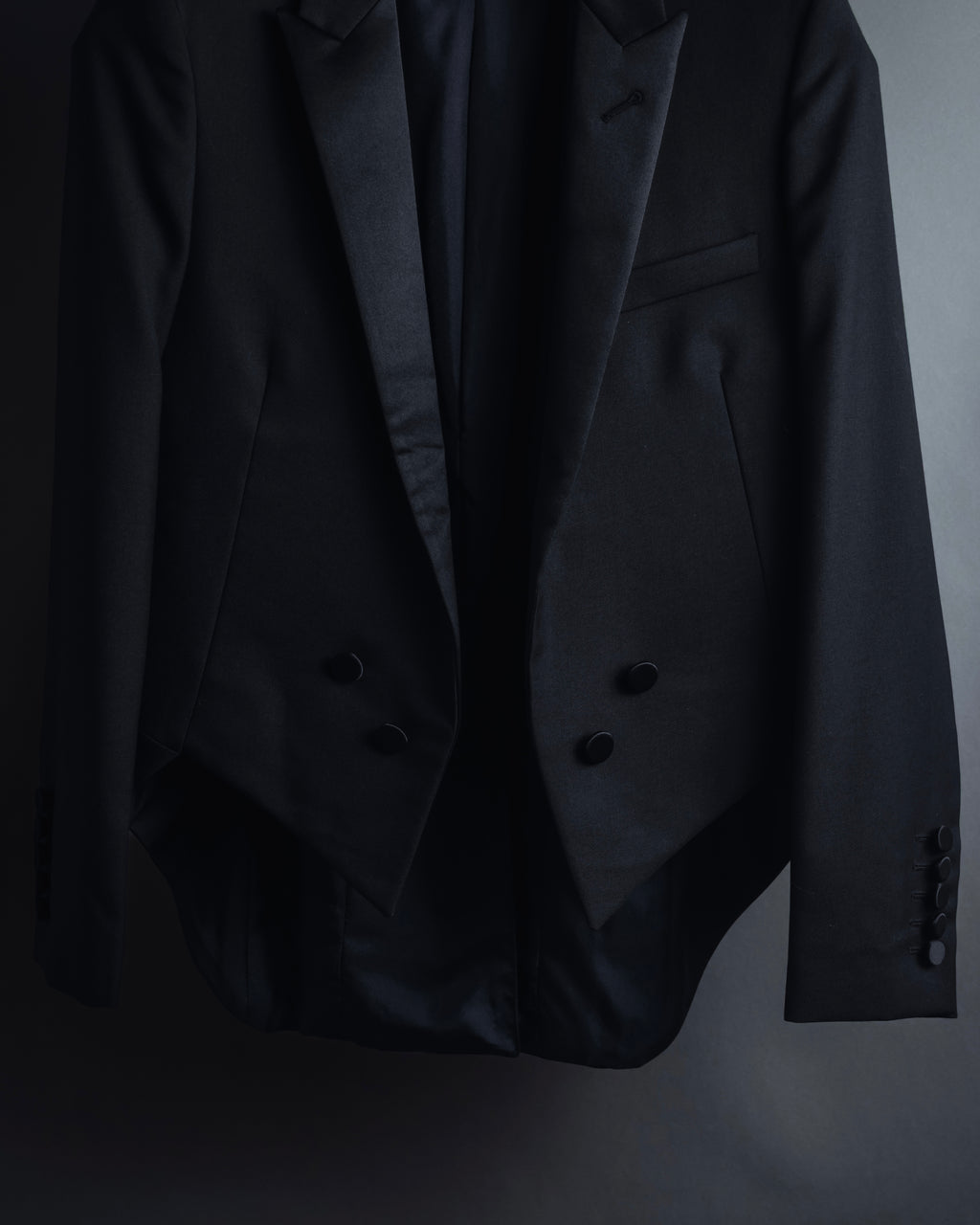 "Saint Laurent Paris" Modern tailcoat design jacket