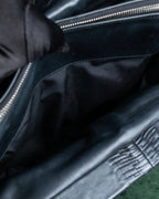 "Christian Dior" Karenina gathered design leather handbag