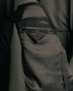 "PRADA" 2012AW Wool-mohair tailored jacket with contrast collar detail