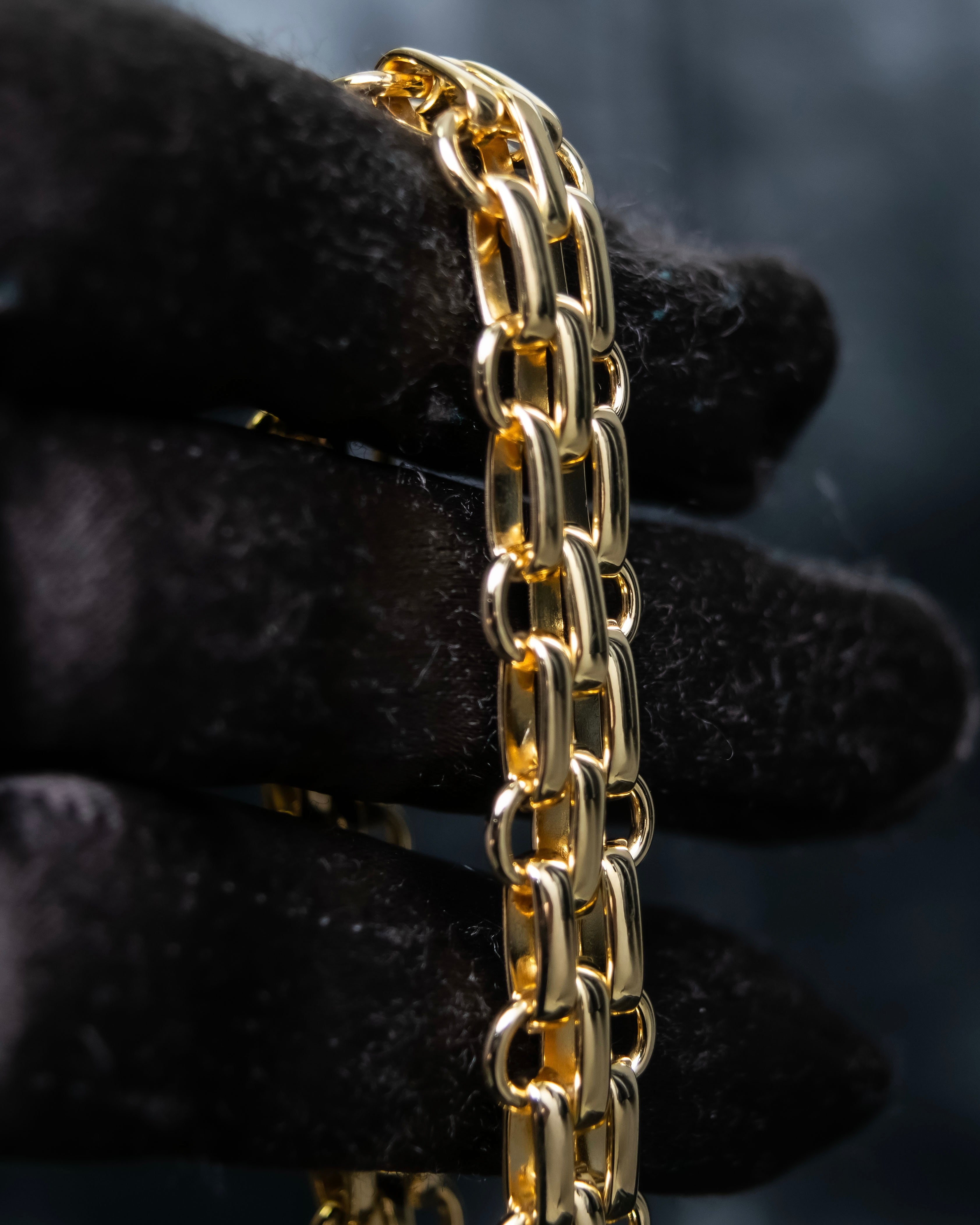 "Christian Dior" Double chain gold bracelet
