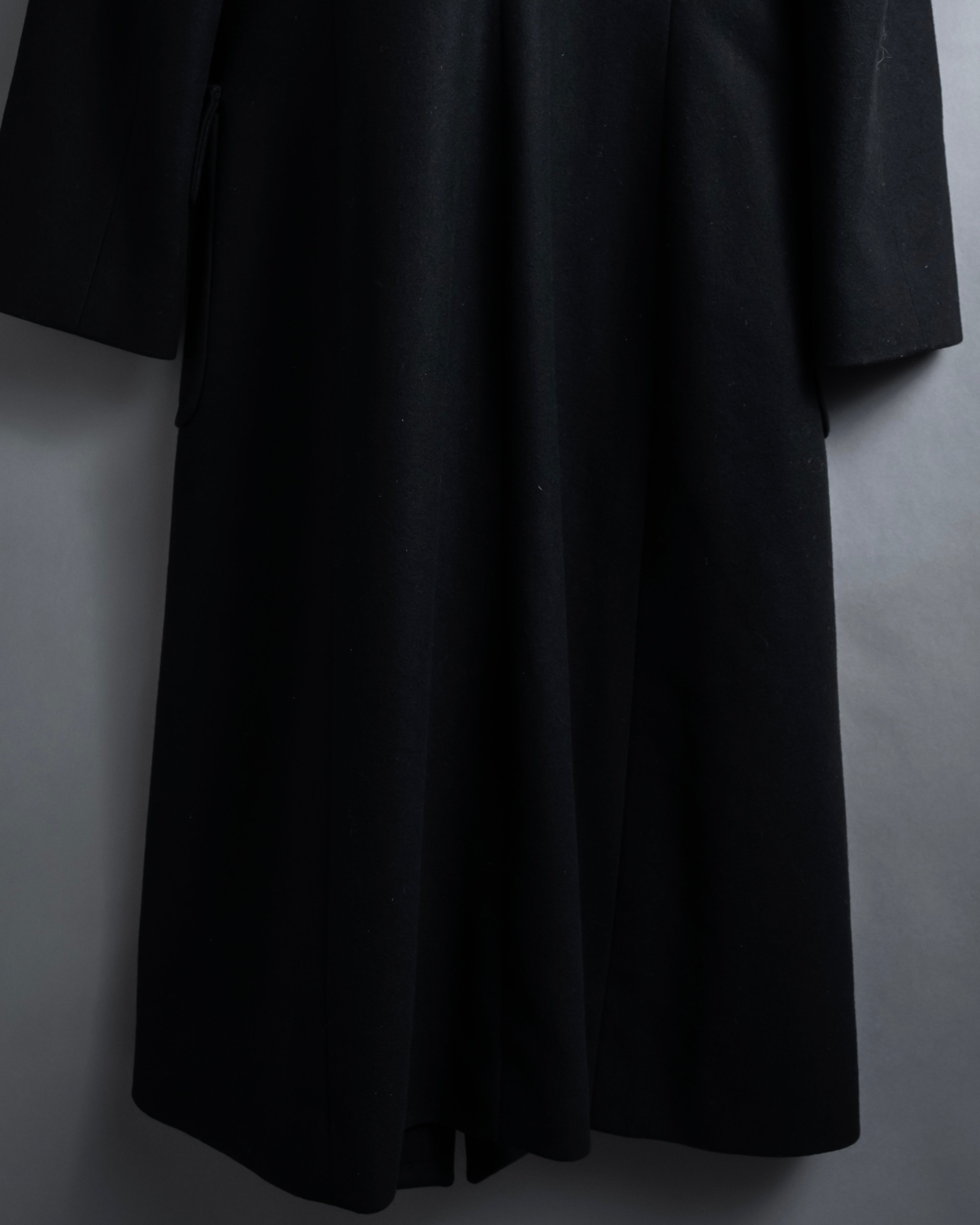 -SPECIAL- "CELINE" 1997-04's Michael Kors period minimal detail long chester coat