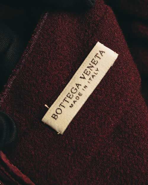 “BOTTEGA VENETA” 10’s Sculptural flutter sleeve wool dress