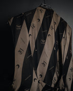 "LUNA MATTINO" 90’s Crushed velvet pointed hem vest