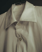-SPECIAL- "PRADA" 10's-20's Stretch cotton silk-touch dress shirt