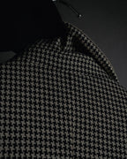 "Emporio Armani" 90’s Houndstooth piped crest blazer