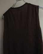 -SPECIAL- “HERMES” 00’s Cashmere cardigan and sleeveless knit twin set