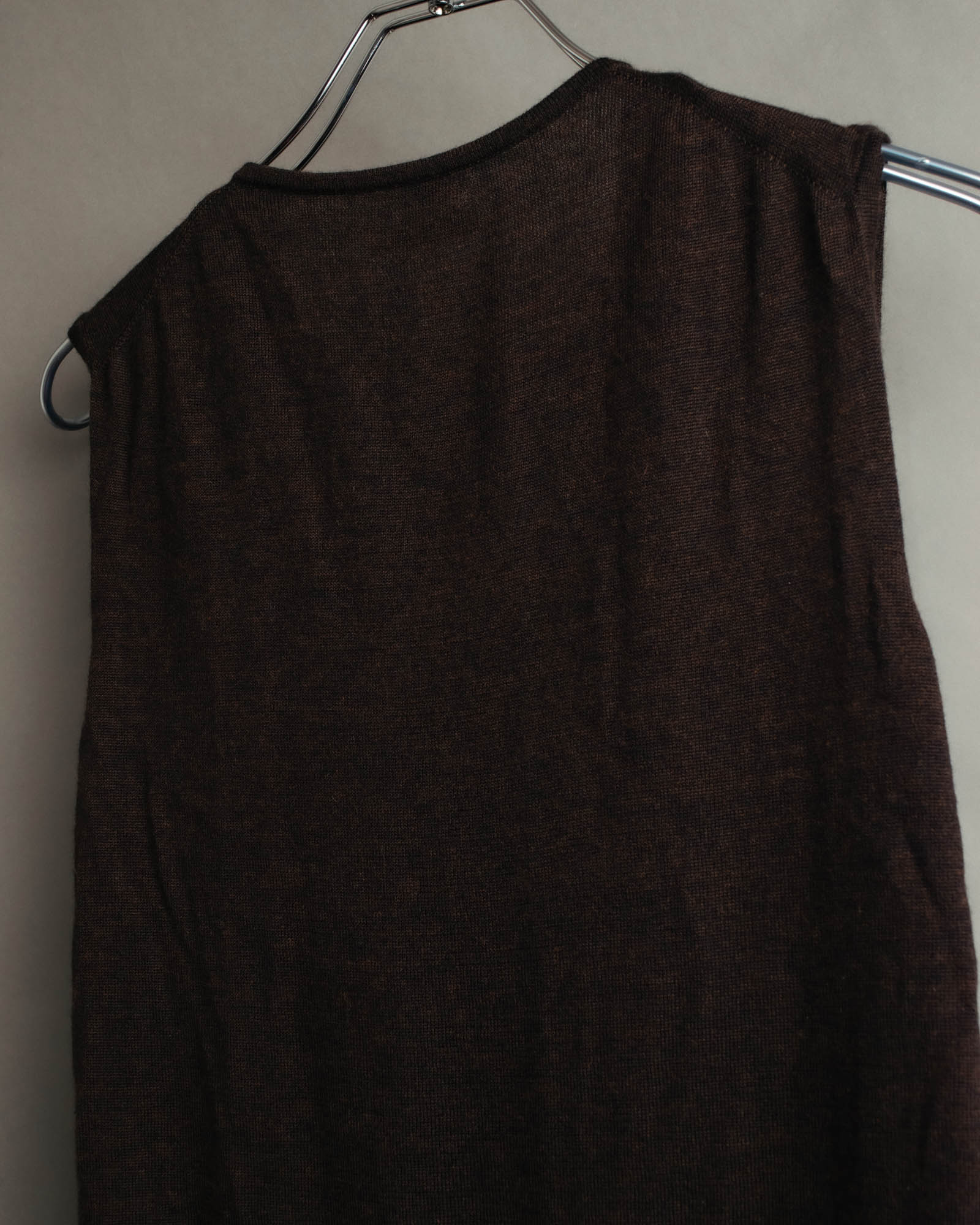 -SPECIAL- “HERMES” 00’s Cashmere cardigan and sleeveless knit twin set